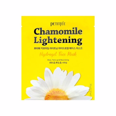 Купить PETITFEE CHAMOMILE LIGHTENING HYDROGEL MASK (5ea)