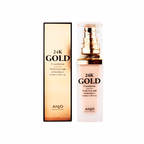 Купить ANJO PROFESSIONAL 24K GOLD FOUNDATION #21 LIGHT BEIGE 40ml