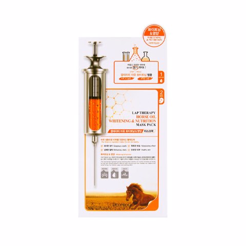 Купить 1388 DEOPROCE LAP THERAPY AMPOULE/LAP THERAPY MASKPACK HORSE OIL WHITENING&NUTRITION (25ml*5 ea)