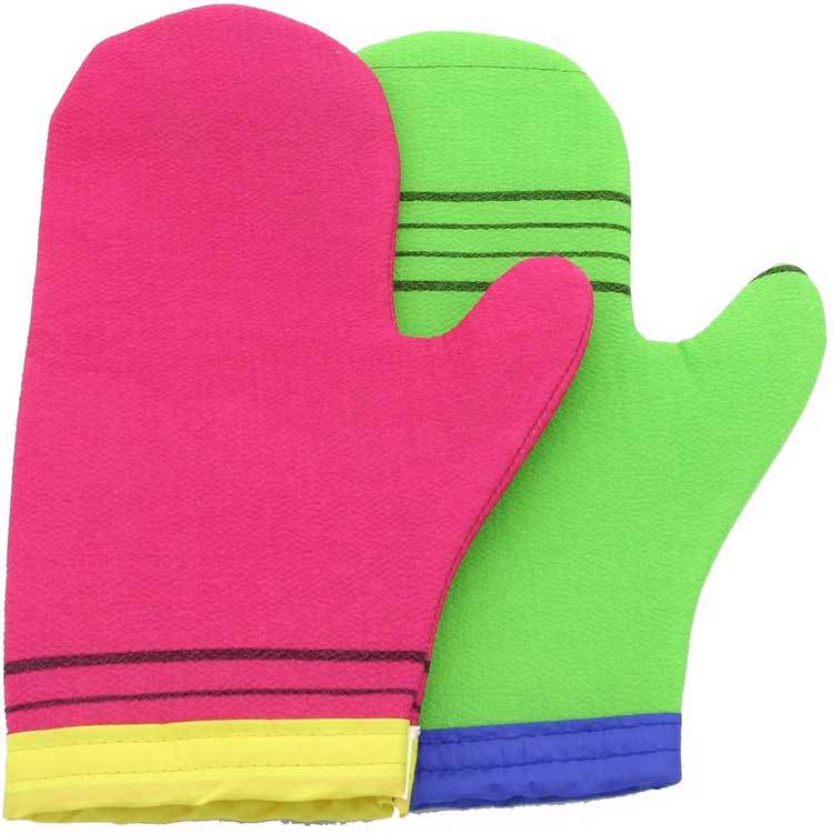 Скраб варежка. Мочалка перчатка body Scrubber Glove зеленая. "Italy" Shower Glove.