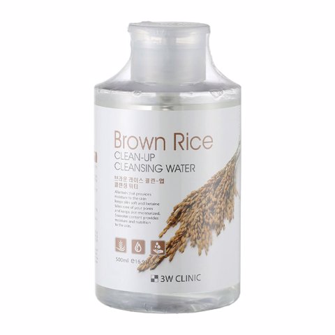 Купить 3W CLINIC BROWN RICE CLEAN-UP CLEANSING WATER 500ml