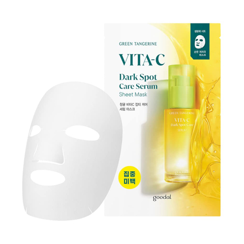 Купить GOODAL GREEN TANGERINE VITA C DARK SPOT CARE SERUM SHEET MASK (30ml*5ea)