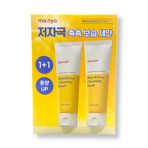 Купить MANYO FACTORY PURE DEEP CLEANSING FOAM SET 1+1 (120ml + 120ml)