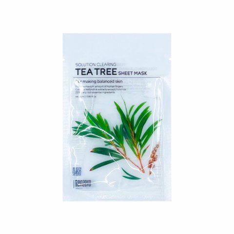 Купить TENZERO SOLUTION SHEET MASK - # CLEARING TEA TREE (25ml X 10pcs)