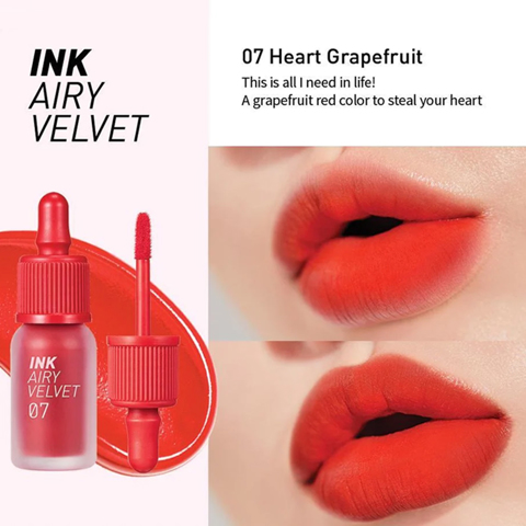 Купить PERIPERA INK AIRY VELVET #07 HEART GRAPEFRUIT (4gr)
