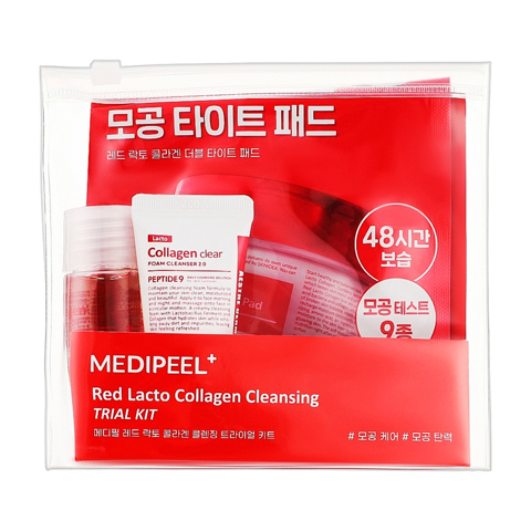 Купить MEDI-PEEL RED LACTO COLLAGEN CLEANSING TRIAL KIT (20ml + 15ml + 4pcs)