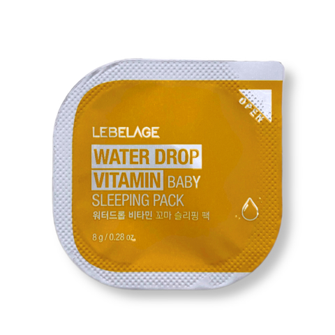 Купить LEBELAGE WATER DROP VITAMIN BABY SLEEPING PACK SAMPLE POUCH (8gr)