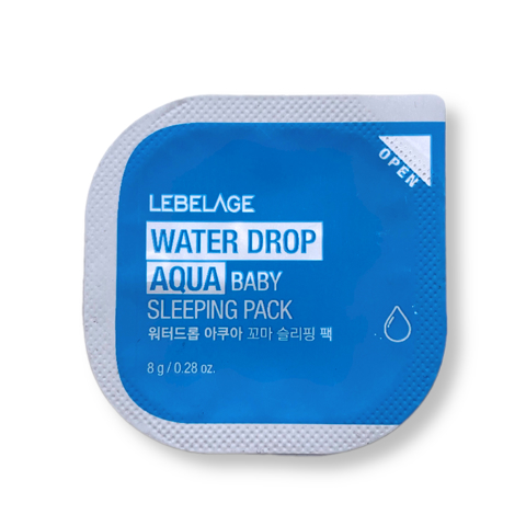 Купить LEBELAGE WATER DROP AQUA BABY SLEEPING PACK SAMPLE POUCH (8gr)