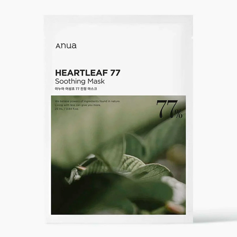 Купить ANUA HEARTLEAF 77% SOOTHING SHEET MASK (25ml)