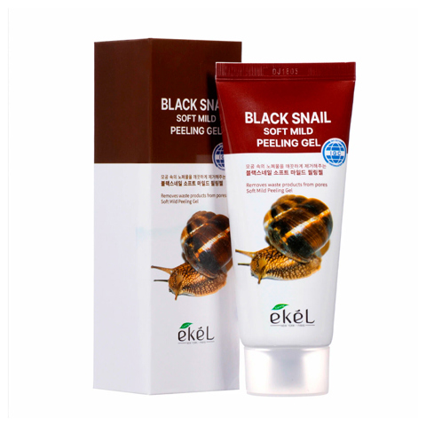 Купить EKEL BLACK SNAIL SOFT MILD PEELING GEL (180ml)