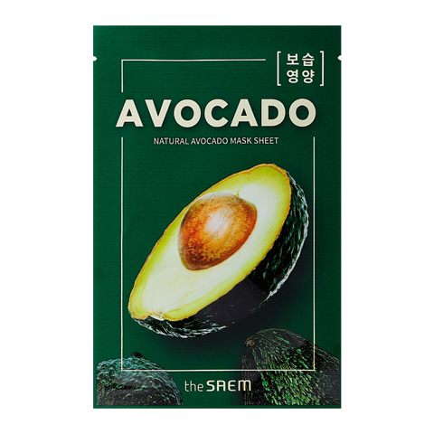 Купить THE SAEM NATURAL AVOCADO MASK SHEET (21ml) [EXP 09/2026]