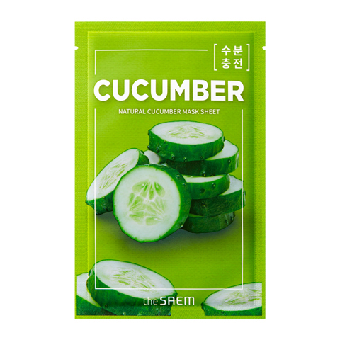 Купить THE SAEM NATURAL CUCUMBER MASK SHEET (21ml) [EXP 07/2026]