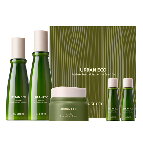 Купить THE SAEM URBAN ECO HARAKEKE DEEP MOISTURE SKIN CARE 3 SET (150ml + 150ml + 50ml) [EXP 01/2027]