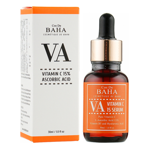 Купить [SALE] COS DE BAHA VA VITAMIN C 15% ASCORBIC ACID SERUM (30ml) [EXP 07/2025]