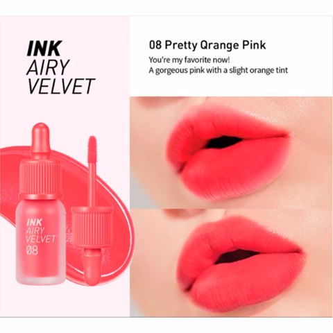 Купить [SALE] PERIPERA INK AIRY VELVET #08 PRETTY ORANGE PINK (4gr) [EXP 04/2025]