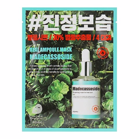 Купить [SALE] A'PIEU REAL AMPOULE MASK MADECASSOSIDE (1ea) [EXP 01/2025]