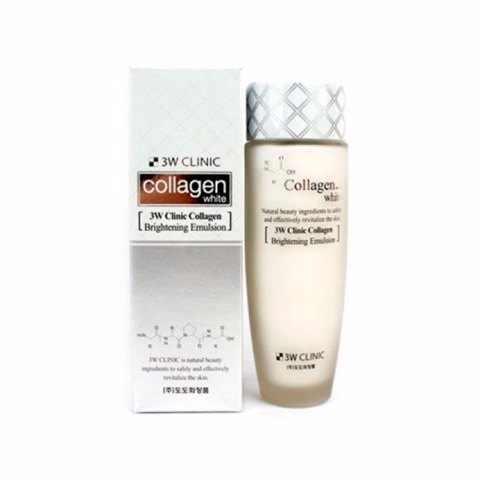 Купить [SALE] 3W CLINIC COLLAGEN WHITE BRIGHTENING EMULSION (150ml) [EXP 01/2025]