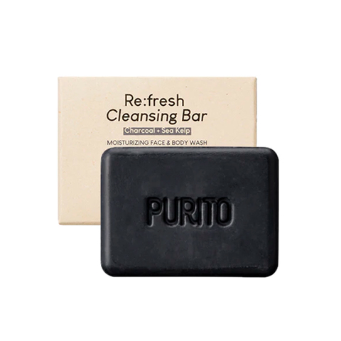 Купить [SALE] PURITO RE:FRESH CLEANSING BAR CHARCOAL + SEA KELP (100gr) [EXP 05/2025]