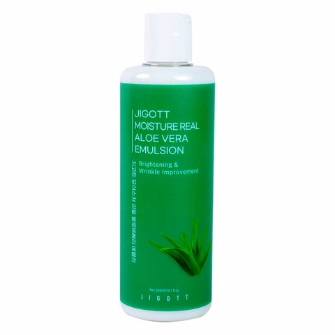 Купить [SALE] JIGOTT MOISTURE REAL ALOE VERA EMULSION (300ml) [EXP 01/2025]