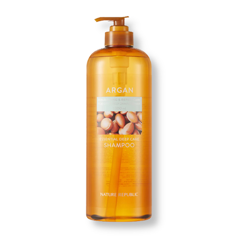 Купить [SALE] NATURE REPUBLIC ARGAN ESSENTIAL DEEP CARE SHAMPOO (1000ml) [EXP 05/2025]