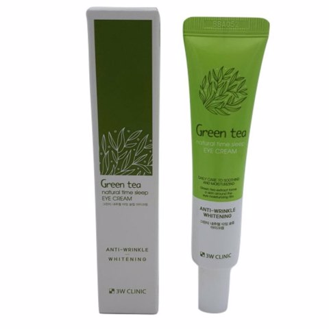 Купить [SALE] 3W CLINIC GREEN TEA NATURAL TIME SLEEP EYE CREAM (40ml) [EXP 01/2025]