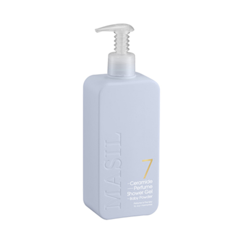 Купить [SALE] MASIL 7 CERAMIDE PERFUME SHOWER GEL BABY POWDER (500ml) [EXP 10/2025]