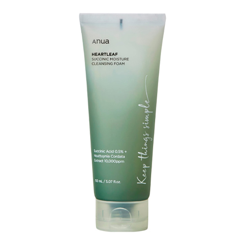 Купить ANUA HEARTLEAF SUCCINIC MOISTURE CLEANSING FOAM (150ml)