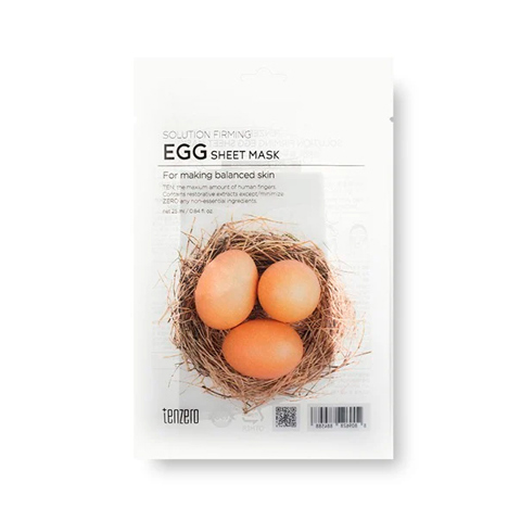 Купить TENZERO SOLUTION FIRMING EGG SHEET MASK (25ml * 10ea)