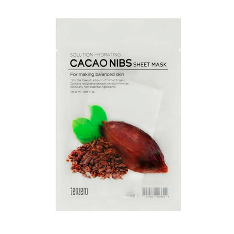 Купить TENZERO SOLUTION HYDRATING CACAO NIBS SHEET MASK (25ml * 10ea)