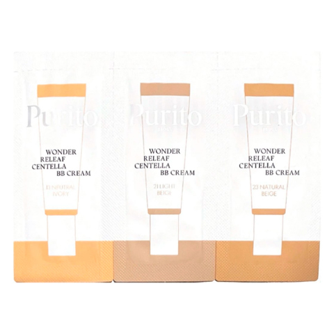 Купить PURITO WONDER RELEAF CENTELLA BB CREAM SAMPLES #13, #21, #23 