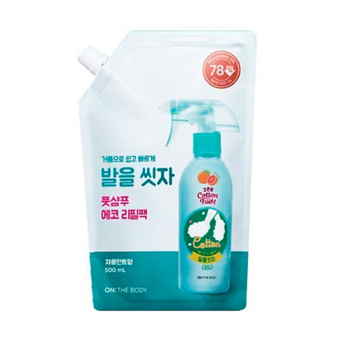 Купить ON: THE BODY COTTON FOOT CLEANSING SHAMPOO REFILL (GRAPEFRUIT) (500mL)