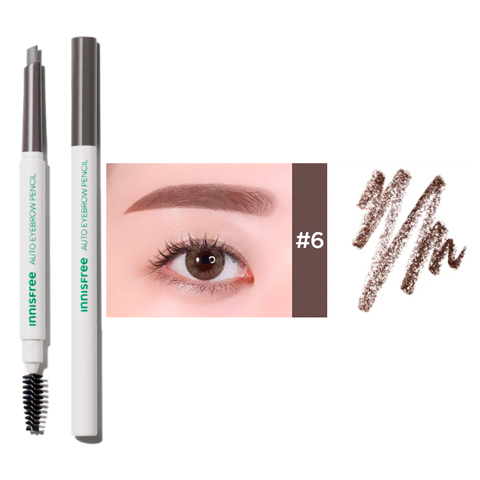 Купить INNISFREE AUTO EYEBROW PENCIL #06 URBAN BROWN BEFORE DAYLIGHT (0.3gr)