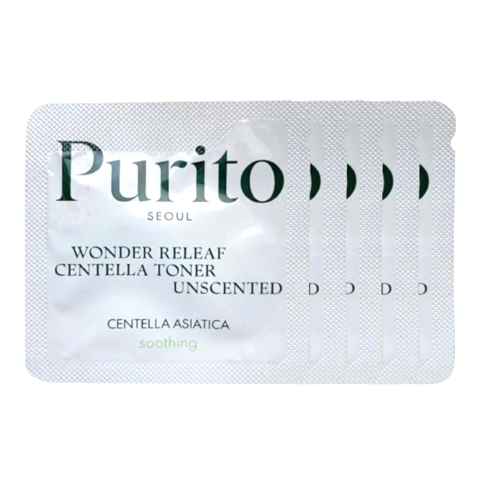 Купить PURITO SEOUL WONDER RELEAF CENTELLA TONER UNSCENTED SAMPLE (1ml * 5ea)