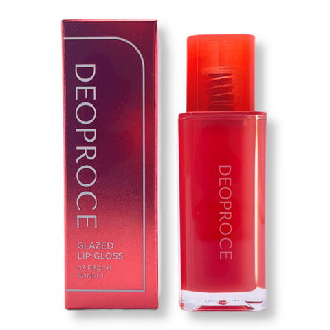 Купить DEOPROCE GLAZED LIP GLOSS #03 PEACH SUNSET (4,5gr)