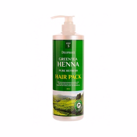 Купить [SALE] 1355 DEOPROCE HAIR PACK GREENTEA HENNA PURE REFRESH (1000ml) [EXP 12/2025]