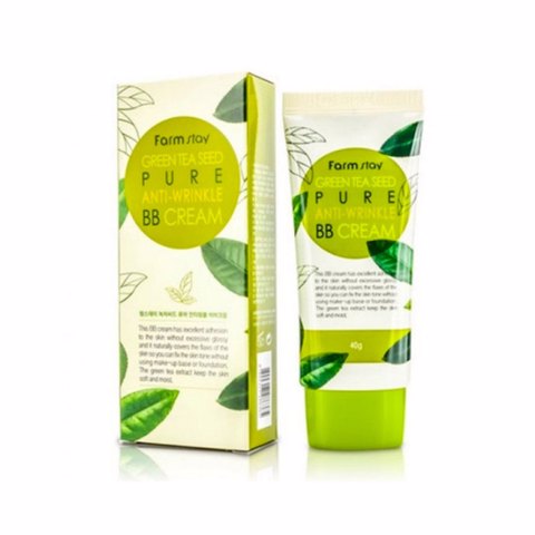 Купить [SALE] FARM STAY GREEN TEA SEED PURE ANTI-WRINKLE BB CREAM (40ml) [EXP 12/2025]