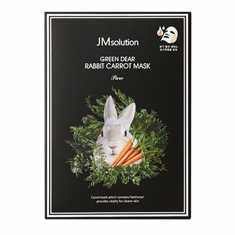 Купить [SALE] JM SOLUTION GREEN DEAR RABBIT CARROT MASK (30ml * 10ea) [EXP 12/2025]