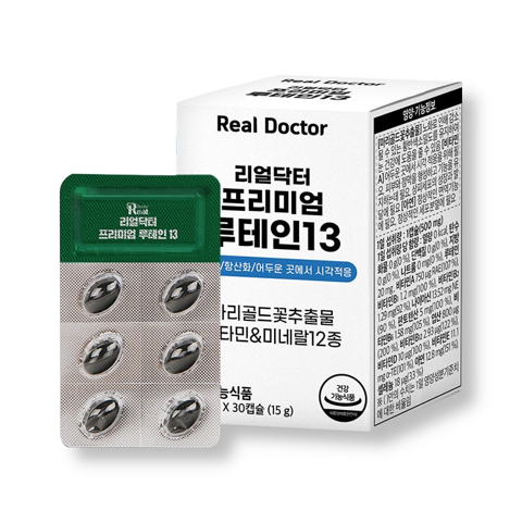 Купить REAL DOCTOR PREMIUM LUTEIN 13 (500mg * 30 Tablets)