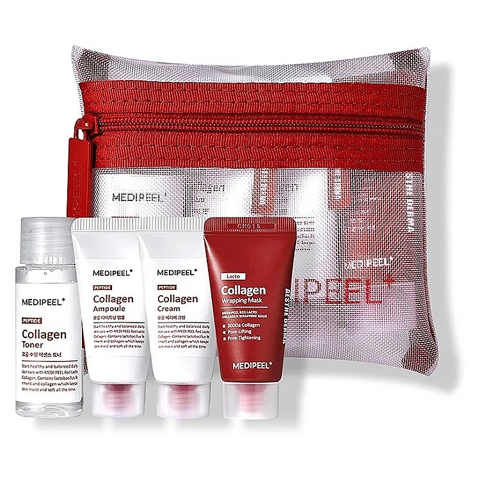 Купить MEDI-PEEL RED LACTO COLLAGEN SKIN CARE TRIAL KIT (30ml + 15ml + 15ml + 15ml)