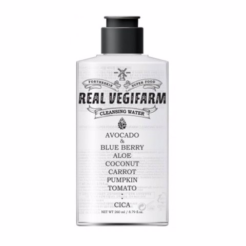 Купить [SALE] FORTHESKIN SUPER FOOD REAL VEGIFARM CLEANSING WATER (260ml) [EXP 07/2025]