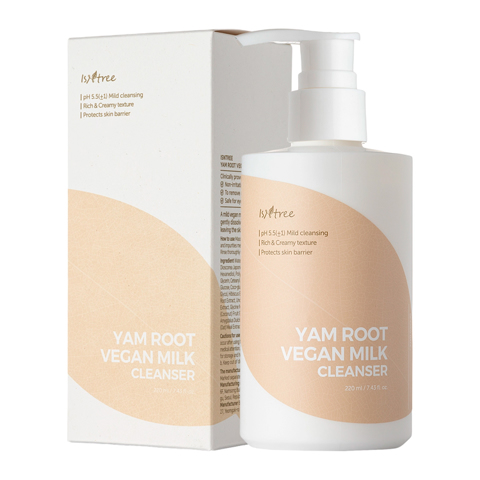 Купить [SALE] ISNTREE YAM ROOT VEGAN MILK CLEANSER (220ml) [EXP 01/2026]