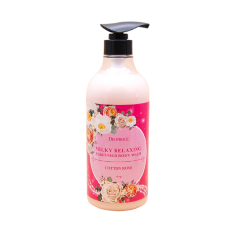 Купить [SALE] 1966 DEOPROCE MILKY RELAXING PERFUMED BODY WASH (COTTON ROSE) (750gr) [EXP 01/2026]