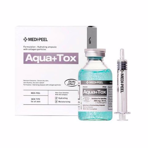 Купить [SALE] MEDI-PEEL AQUA PLUS TOX AMPOULE (30ml+1ea dispenser) [EXP 01/2026]