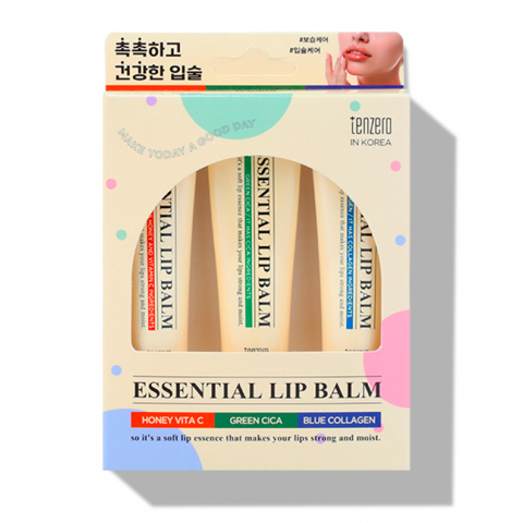 Купить TENZERO ESSENCIAL LIP BALM 3 SET (9gr * 3ea)