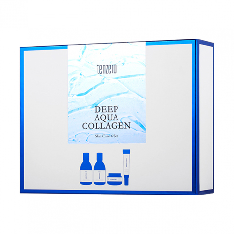 Купить TENZERO DEEP AQUA COLLAGEN SKIN CARE 4 SET (200ml + 200ml + 30ml + 100gr)