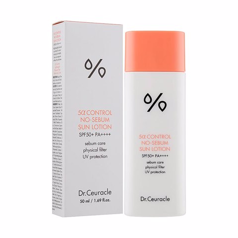 Купить [SALE] DR. CEURACLE 5Α CONTROL NO SEBUM SUN LOTION (50ml) [EXP 02/2026]