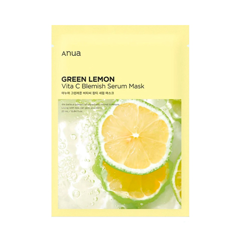 Купить ANUA GREEN LEMON VITA C BLEMISH SERUM MASK (25ml * 10ea)